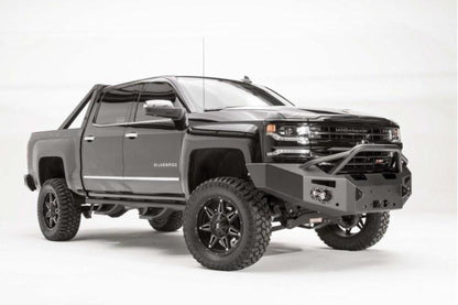 Fab Fours CS16-F3852-1 Chevy Silverado 1500 2016-2018 Premium Front Bumper Winch Ready with Pre-Runner Guard
