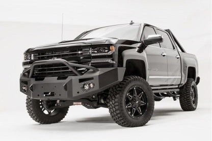 Fab Fours CS16-F3852-1 Chevy Silverado 1500 2016-2018 Premium Front Bumper Winch Ready with Pre-Runner Guard