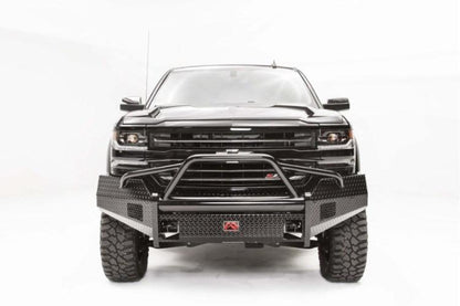 Fab Fours CS16-K3862-1 Chevy Silverado 1500 2016-2018 Black Steel Front Bumper Pre-Runner Guard with Tow Hooks