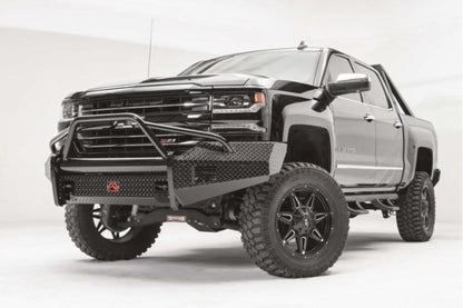 Fab Fours CS16-K3862-1 Chevy Silverado 1500 2016-2018 Black Steel Front Bumper Pre-Runner Guard with Tow Hooks