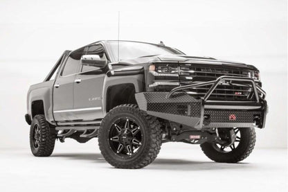 Fab Fours CS16-K3862-1 Chevy Silverado 1500 2016-2018 Black Steel Front Bumper Pre-Runner Guard with Tow Hooks