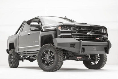 Fab Fours CS16-R3861-1 Chevy Silverado 1500 2016-2018 Black Steel Elite Front Bumper No Guard with Tow Hooks