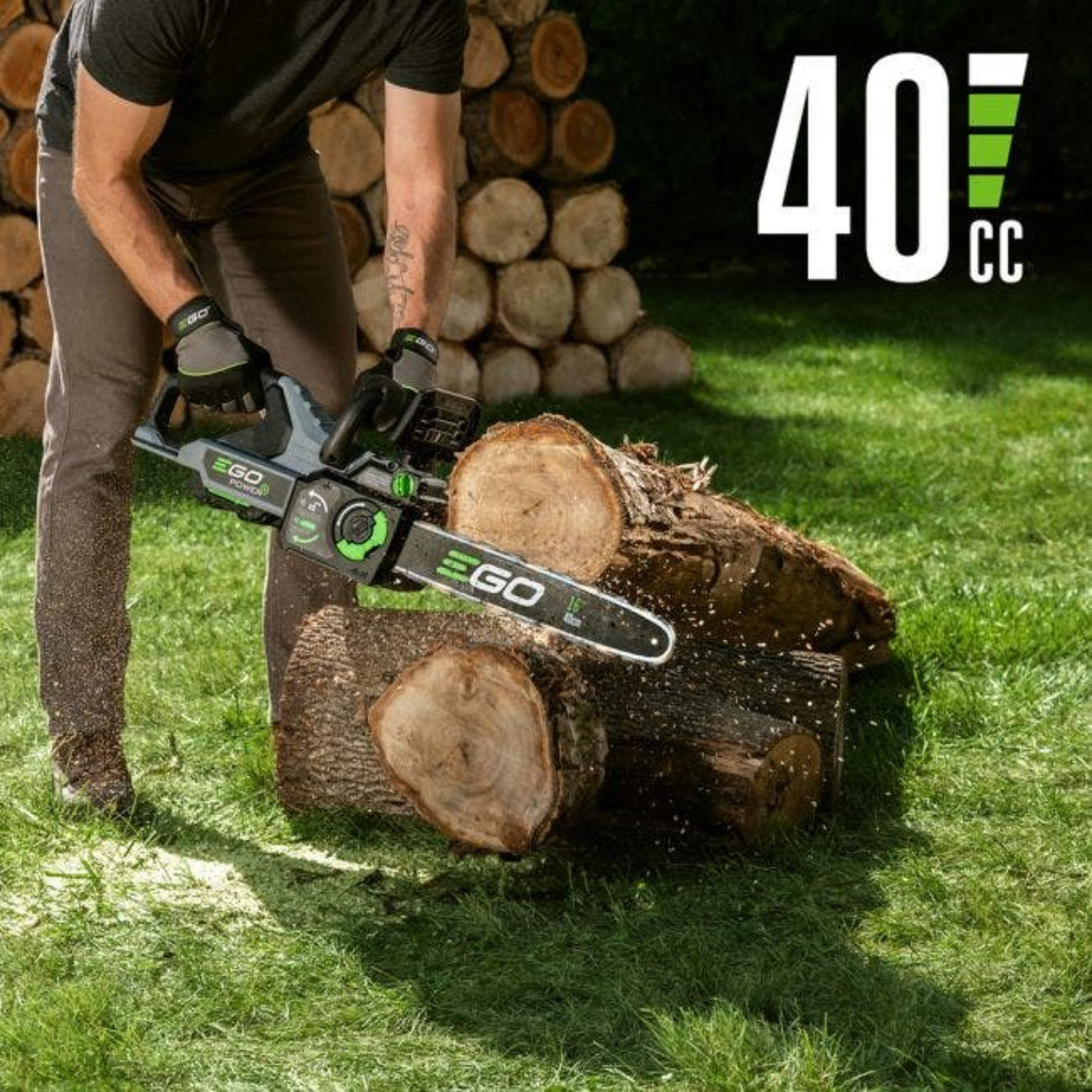 EGO Power+ New 16" Chain Saw with 4Ah Battery and 210W Standard Charger - CS1613