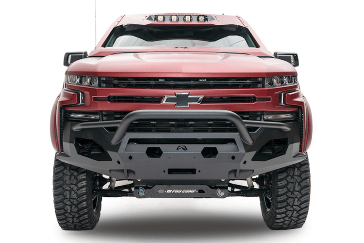 Fab Fours CS19-X4052-1 Chevy Silverado 1500 2019-2022 Matrix Front Bumper Winch Ready Pre-Runner Guard
