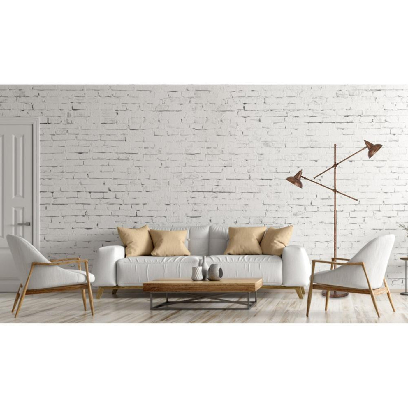 Cal Lighting 2-Light Canterbury Metal Adjustable Floor Lamp in Rust - BO-2794FL-RU