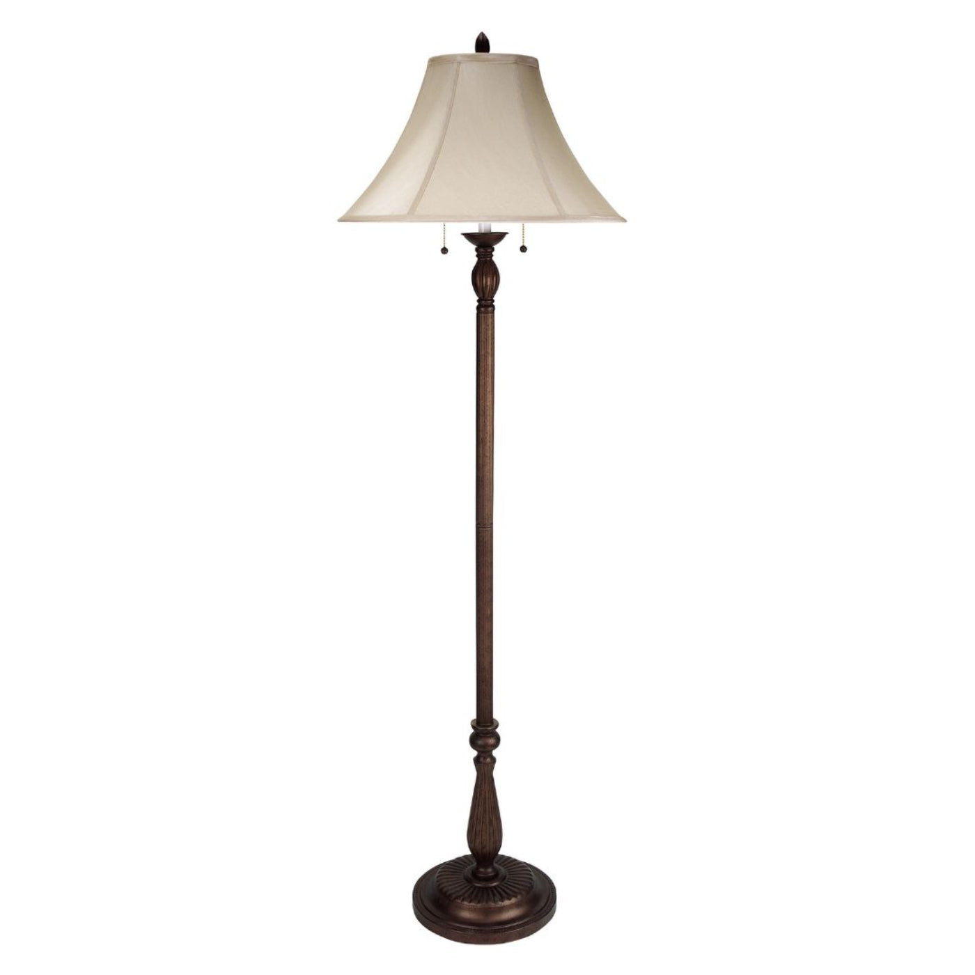 Cal Lighting 2-Light Floor Lamp in Antique Rust - BO-581FL
