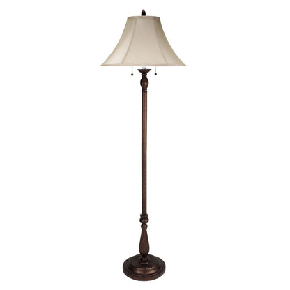 Cal Lighting 2-Light Floor Lamp in Antique Rust - BO-581FL
