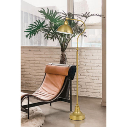 Cal Lighting Industrial Retro Floor Lamp with Half Dome Metal Shade - BO-3025FL-AB