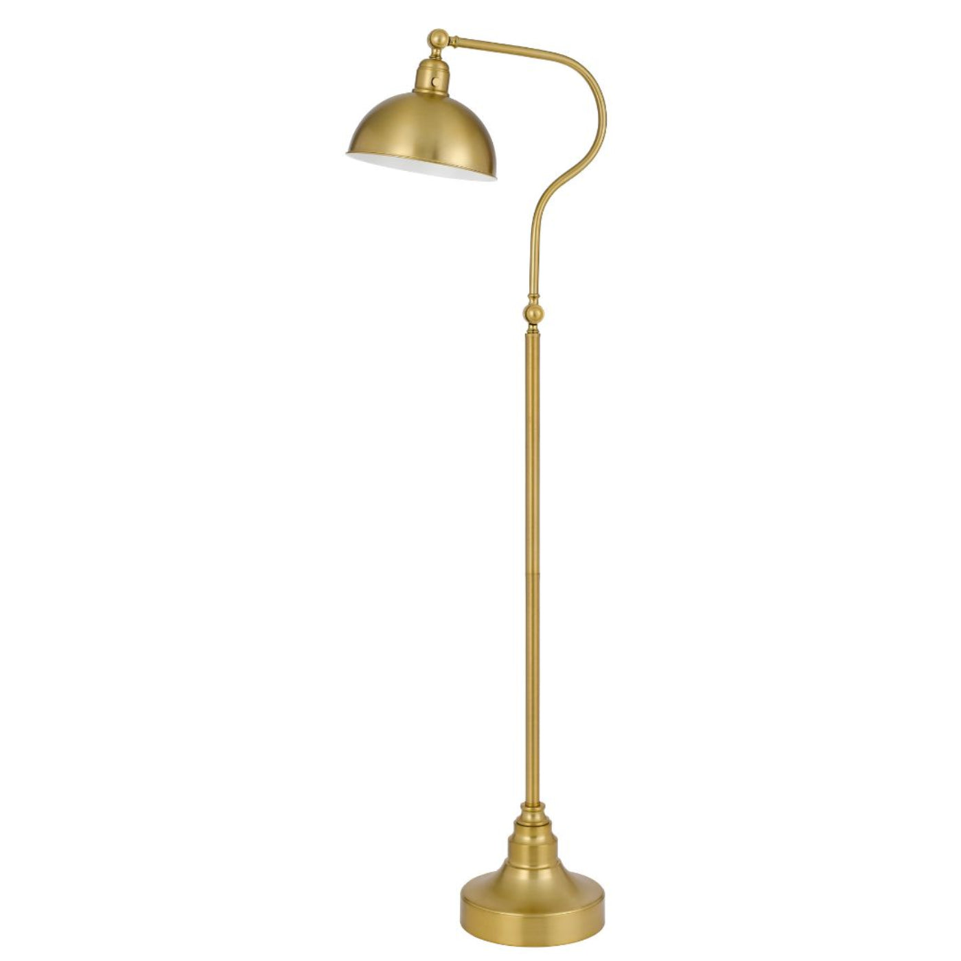 Cal Lighting Industrial Retro Floor Lamp with Half Dome Metal Shade - BO-3025FL-AB