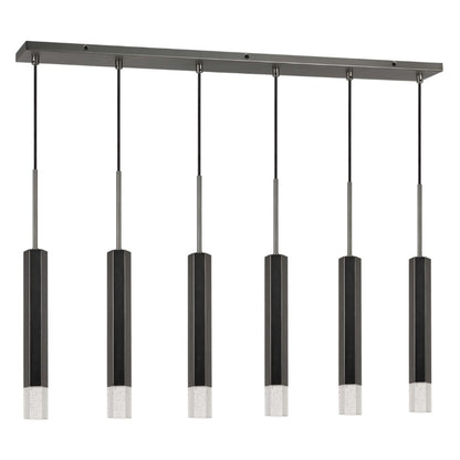 Cal Lighting Troy LED Dimmable 6-Light Pendant with Glass Diffuser - FX-3723-6P-BS