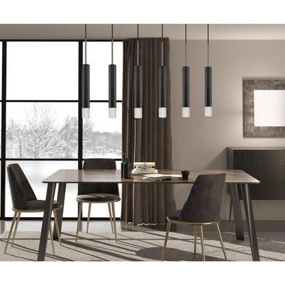 Cal Lighting Troy LED Dimmable 6-Light Pendant with Glass Diffuser - FX-3723-6P-BS