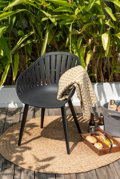 Midtown Concept Cannes White Monocrome Indoor Dining Chair - 4PC - SC CANNES WH_ALUWH