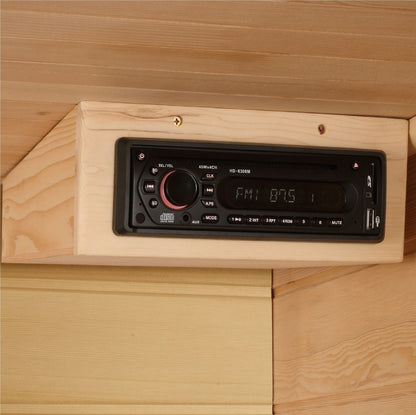 Golden Designs 4 Person Low EMF FAR IR Sauna - MX-K406-01 Red Cedar