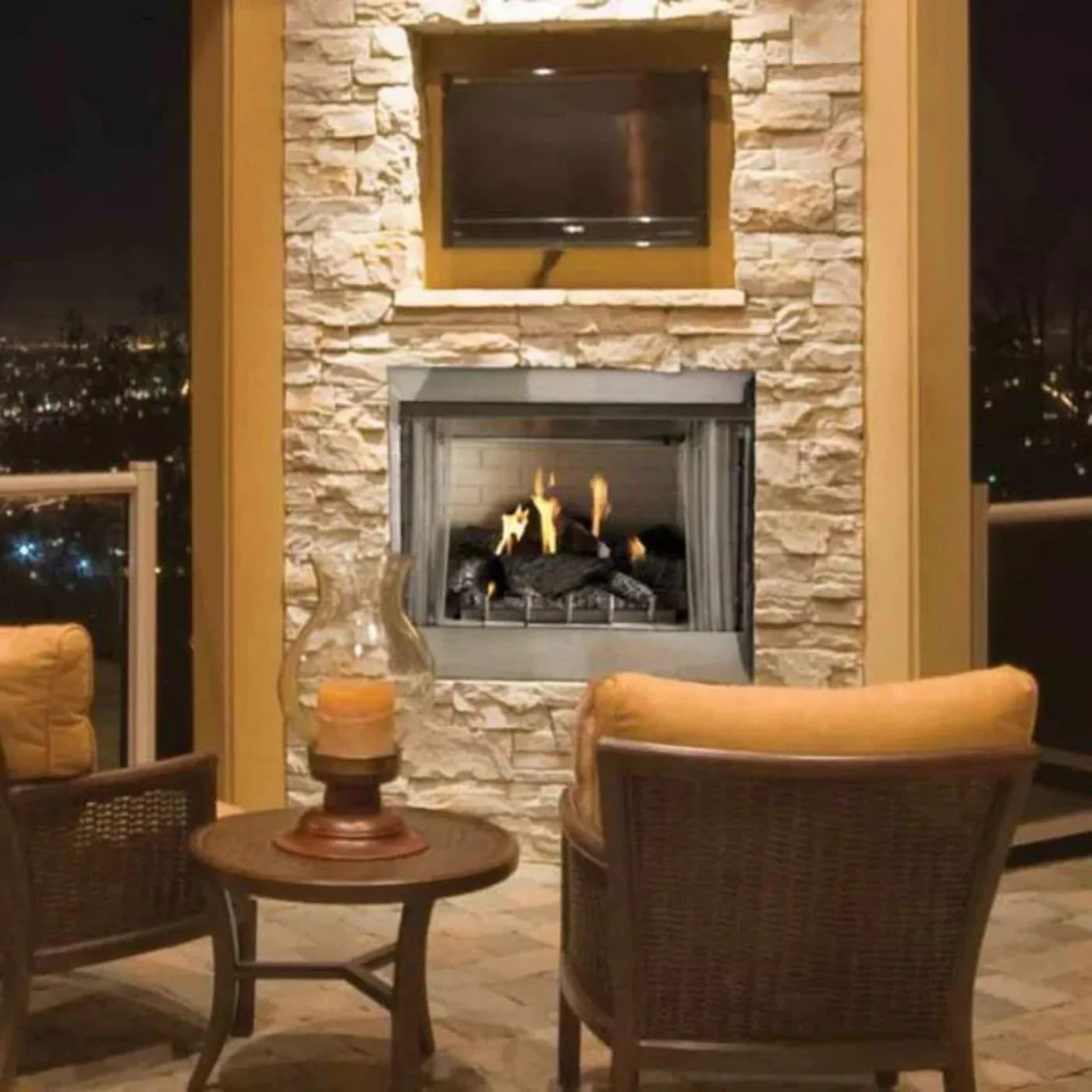 Empire Carol Rose 42" Vent Free Premium Outdoor Stainless Steel Firebox - OP42FB2MF