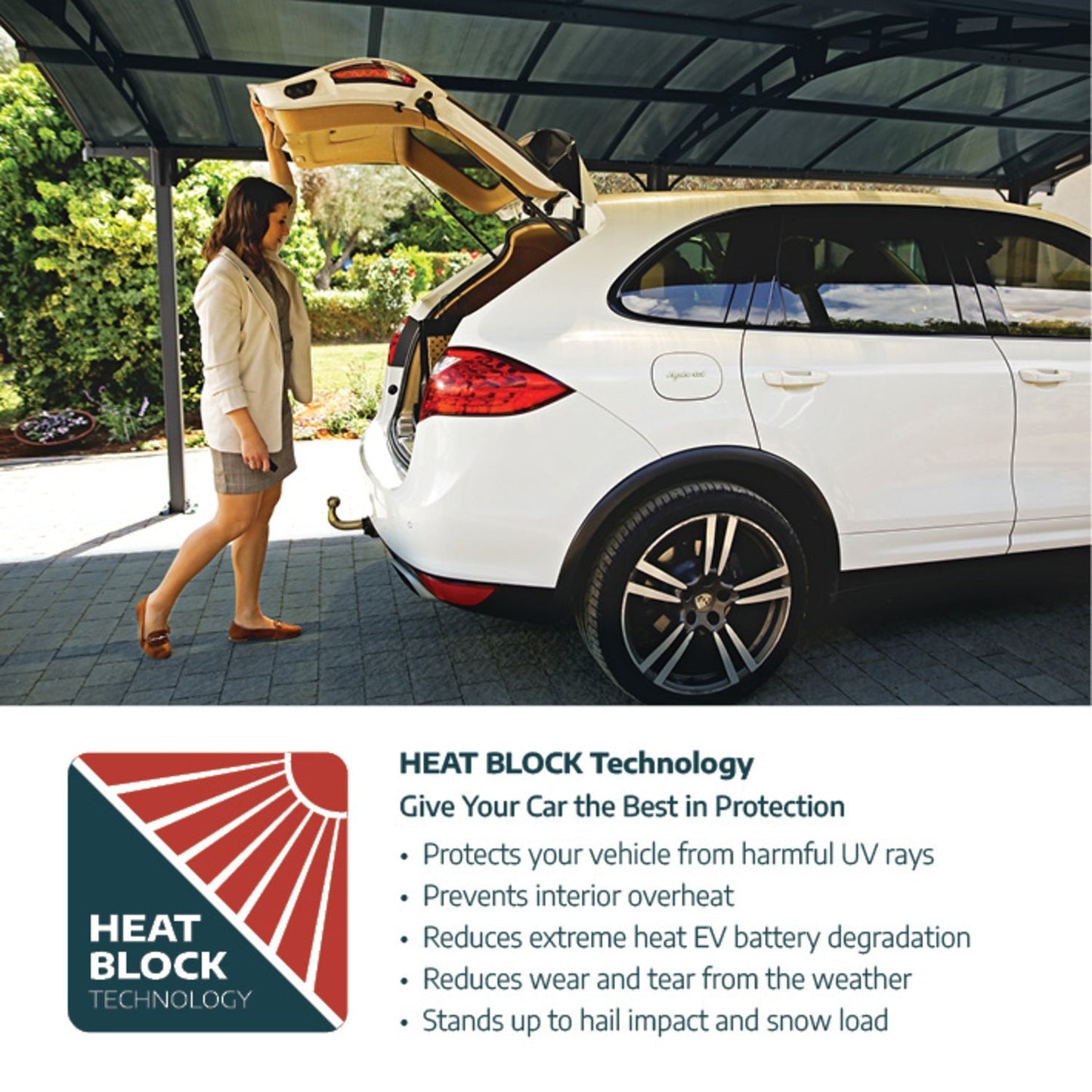 Palram - Canopia | Arcadia 5000 Carport 12x14x8 ft - HG9115