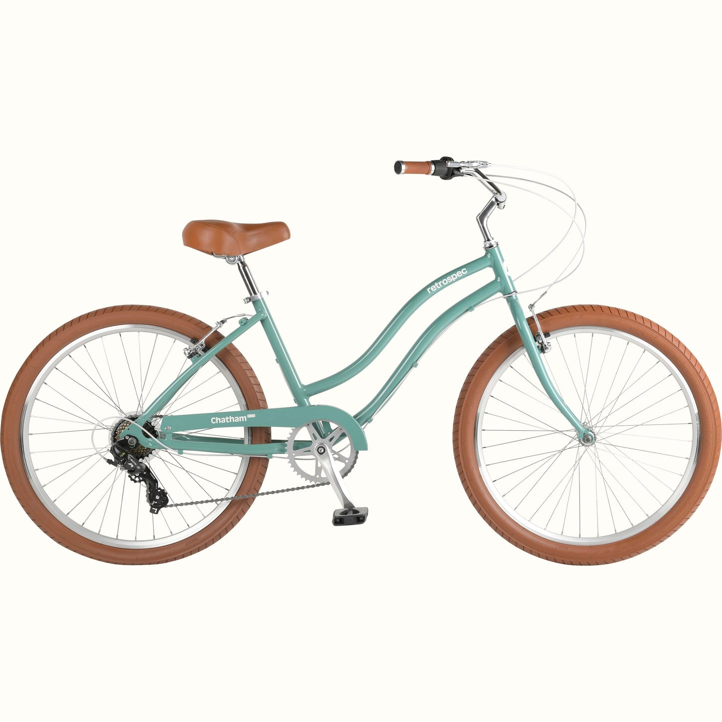Retrospec Chatham Plus Aluminum Beach Cruiser Bike - Step Through 7 Speed - 6408