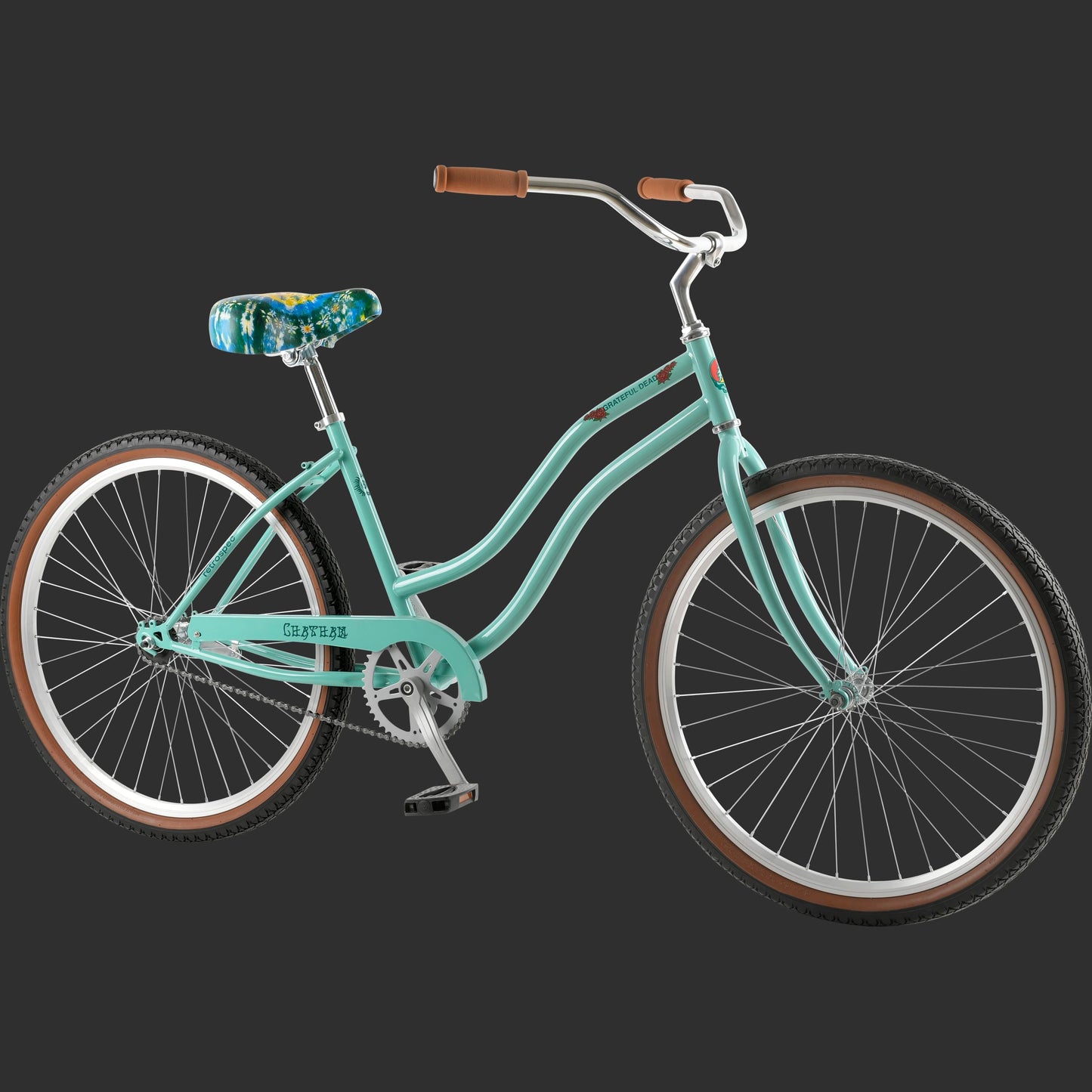 Retrospec Grateful Dead Chatham Beach Cruiser Bike - Step Through Single Speed - 6488