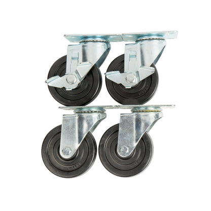 Chef AAA , Merchandiser Casters Wheels, Locks and Hardware Set - M-4CSTRW