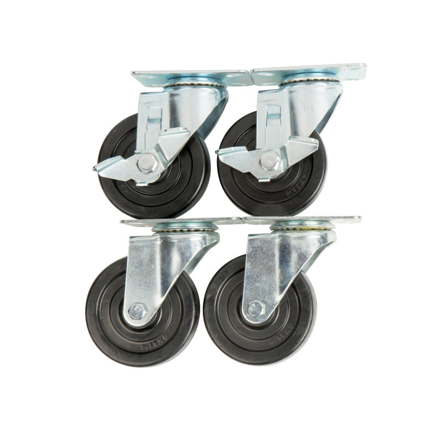 Chef AAA , Merchandiser Casters Wheels, Locks and Hardware Set - M-4CSTRW