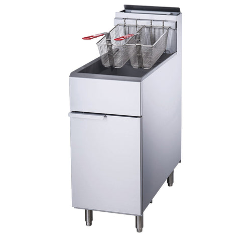 Chef AAA - TCF4-LPG Commercial 50lbs Liquid Propane Gas Fryer with 4 Tube Burners - TCF4-LPG