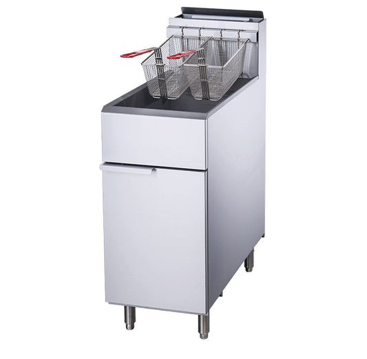 Chef AAA - TCF4-LPG Commercial 50lbs Liquid Propane Gas Fryer with 4 Tube Burners - TCF4-LPG