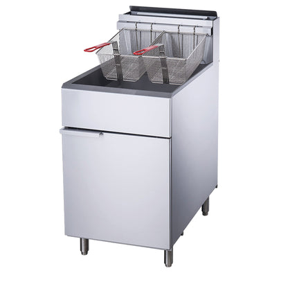 Chef AAA Commercial 70lbs Natural Gas Fryer with 5 Tube Burners - TCF5-NG