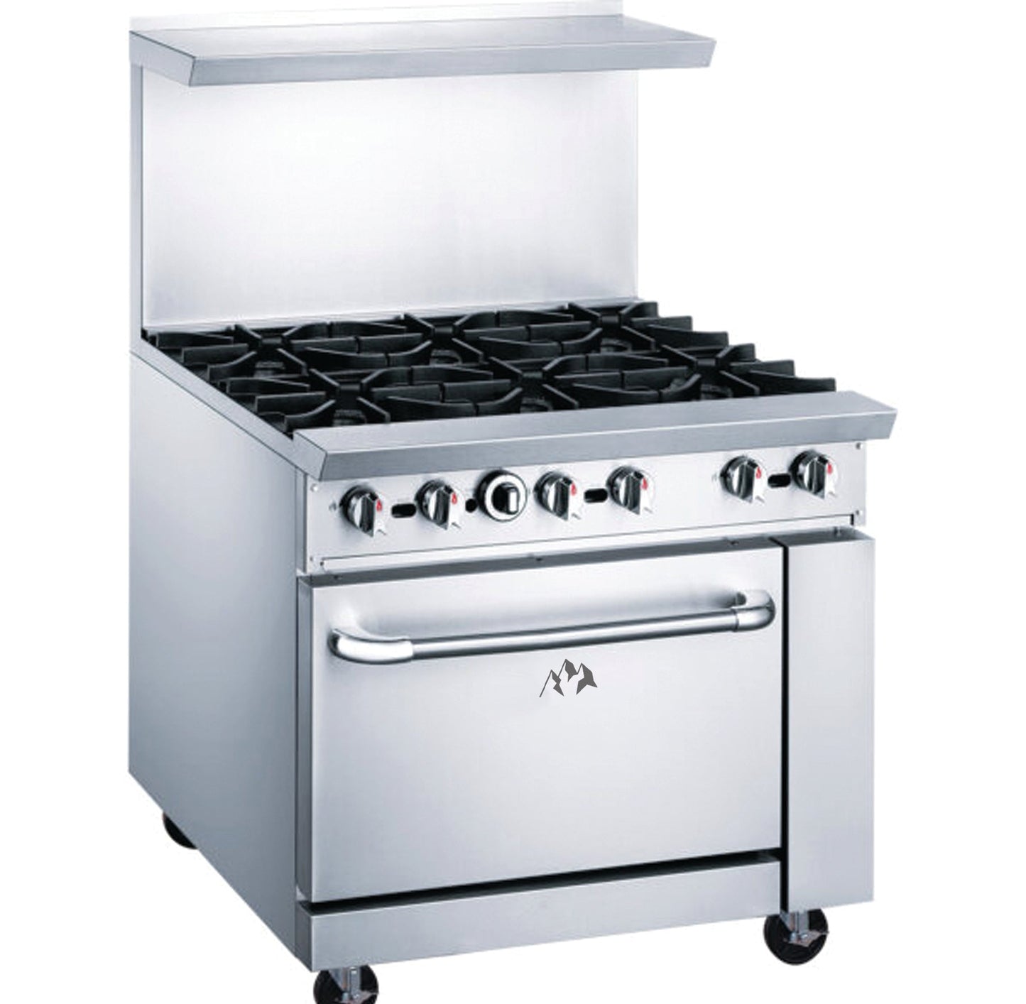 Chef AAA  36" Oven Range Six Open Burner Natural Gas - TCR36-6B