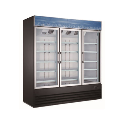 Chef AAA  Commercial 79" 3 Glass Door Merchandiser Freezer - SD1.9L3-HC