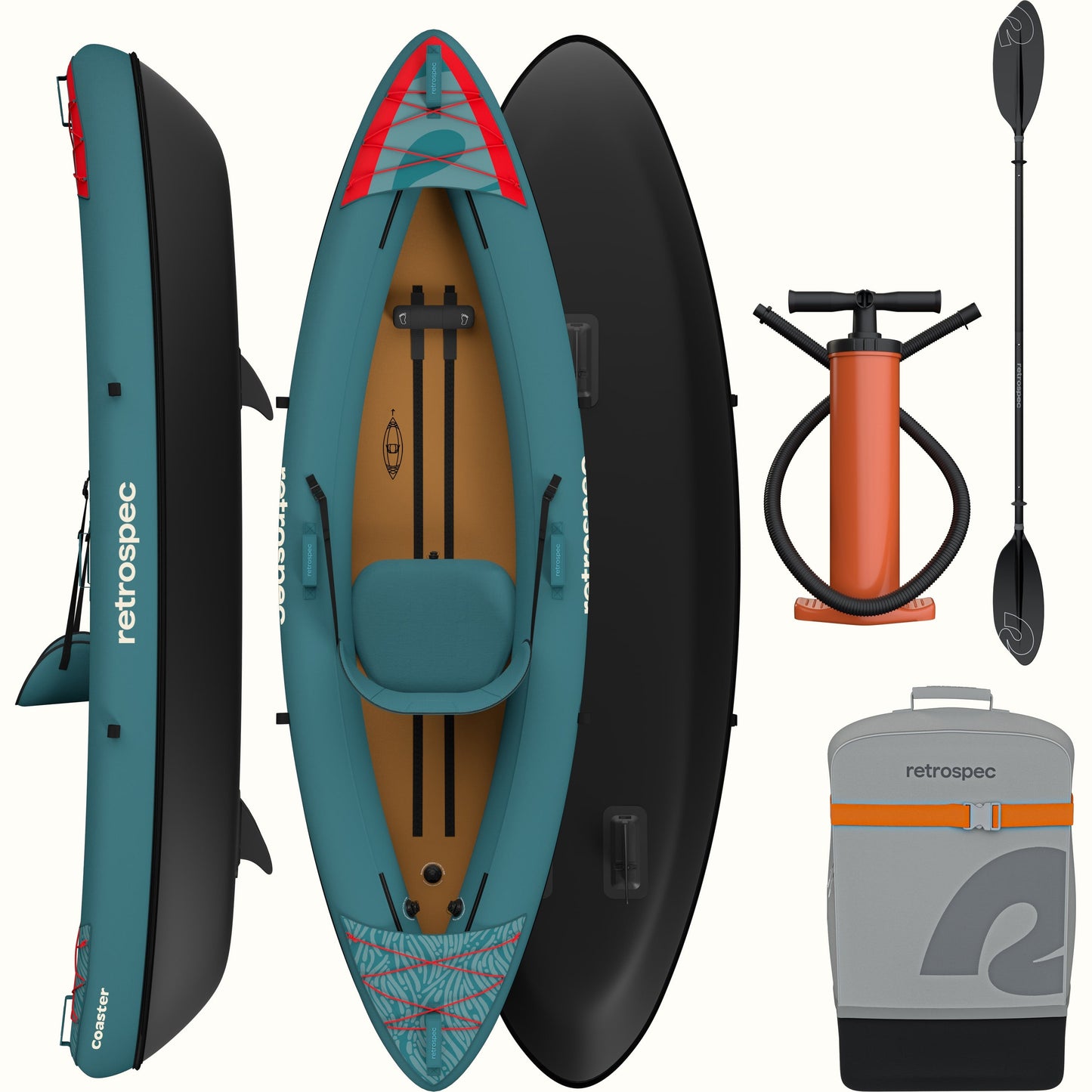 Retrospec Coaster Inflatable Kayak - Single - 6467