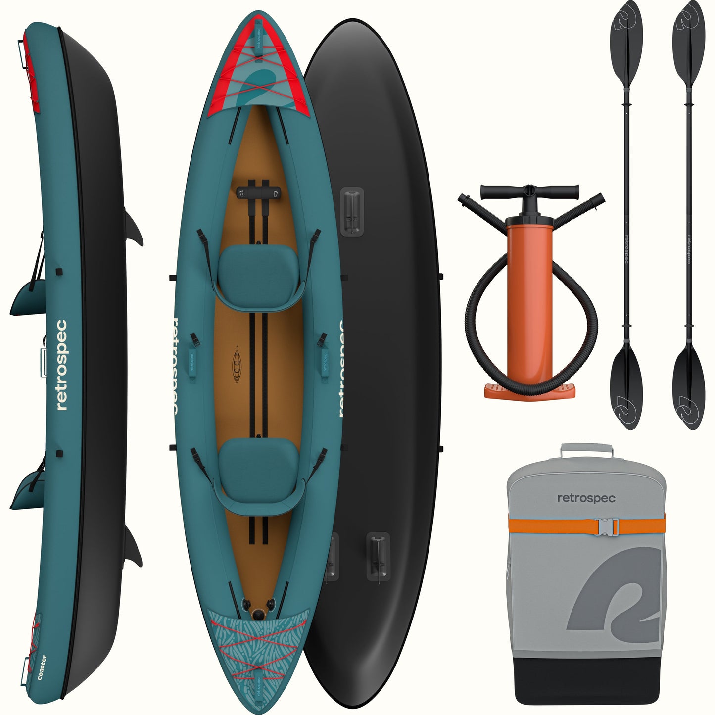 Retrospec Coaster Inflatable Kayak - Tandem - 6470