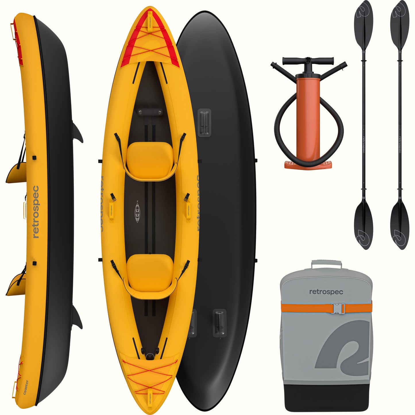 Retrospec Coaster Inflatable Kayak - Tandem - 6470