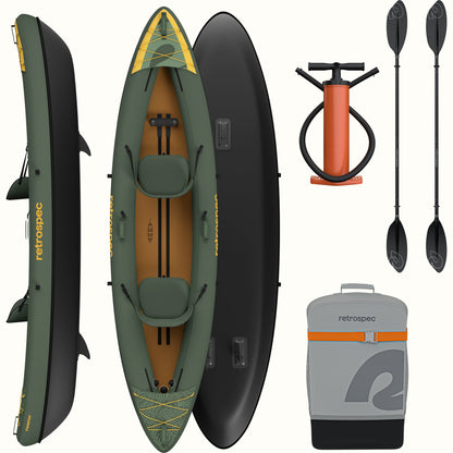 Retrospec Coaster Inflatable Kayak - Tandem - 6470