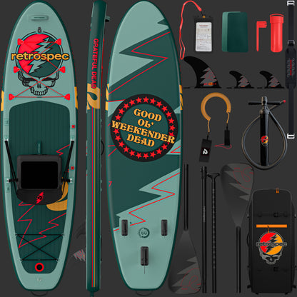 Retrospec Weekender Plus Inflatable Stand Up Paddle Board Kayak Hybrid 10'6" - 6621