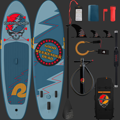 Retrospec Grateful Dead Weekender Inflatable Stand Up Paddle Board 10’6” - 6511