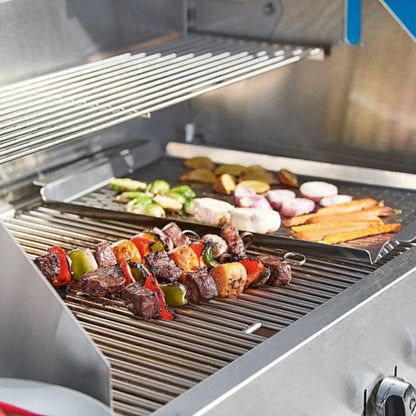 Crown Verity 72" Mobile BBQ Grill with Dome and Pro Griddle Package - Liquid Propane -  CV-MCB-72RGP-LP