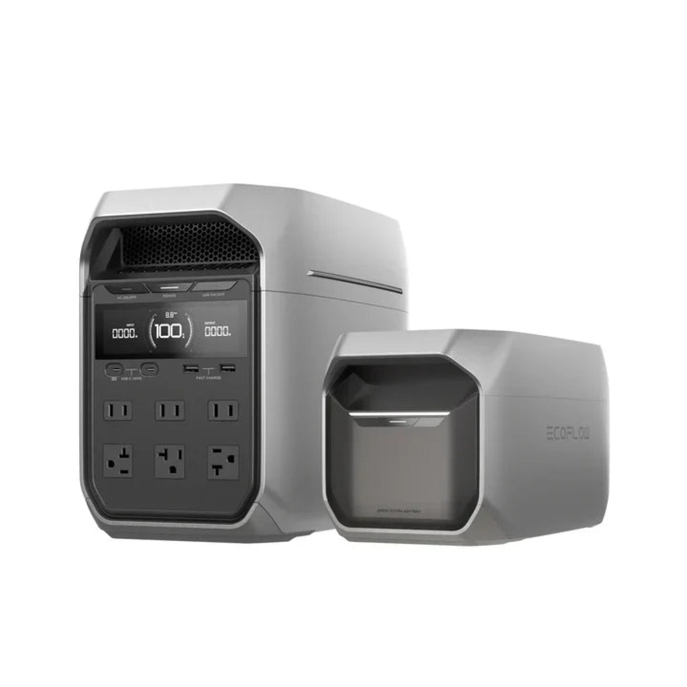 Aurora Generators Plus Solar Generator + EcoFlow Delta 3 Smart Extra Battery - EFDELTA3P-D3EB