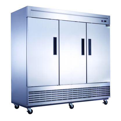 Chef AAA - Commercial 83" 3 Solid Door Reach-In / Freezer Dual Zone - T83RF