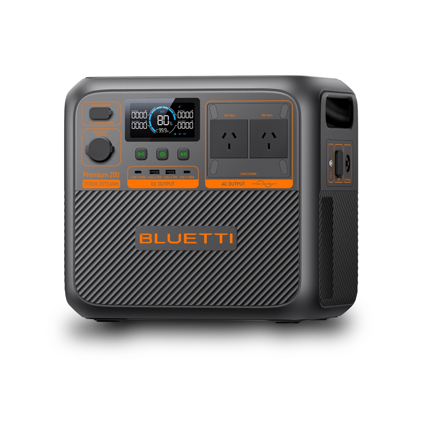 Aurora Generators  Premium 200 V2 Solar Portable Power Station | 2073- 2700Wh - PowerGen USA - P-PR200V2-US-GY-BL-010