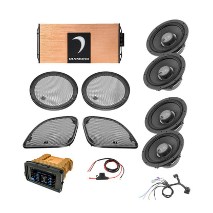 Diamond Audio 14 - 23 Harley Davidson Road Glide 4-Speaker System - DA1423RGTP1R