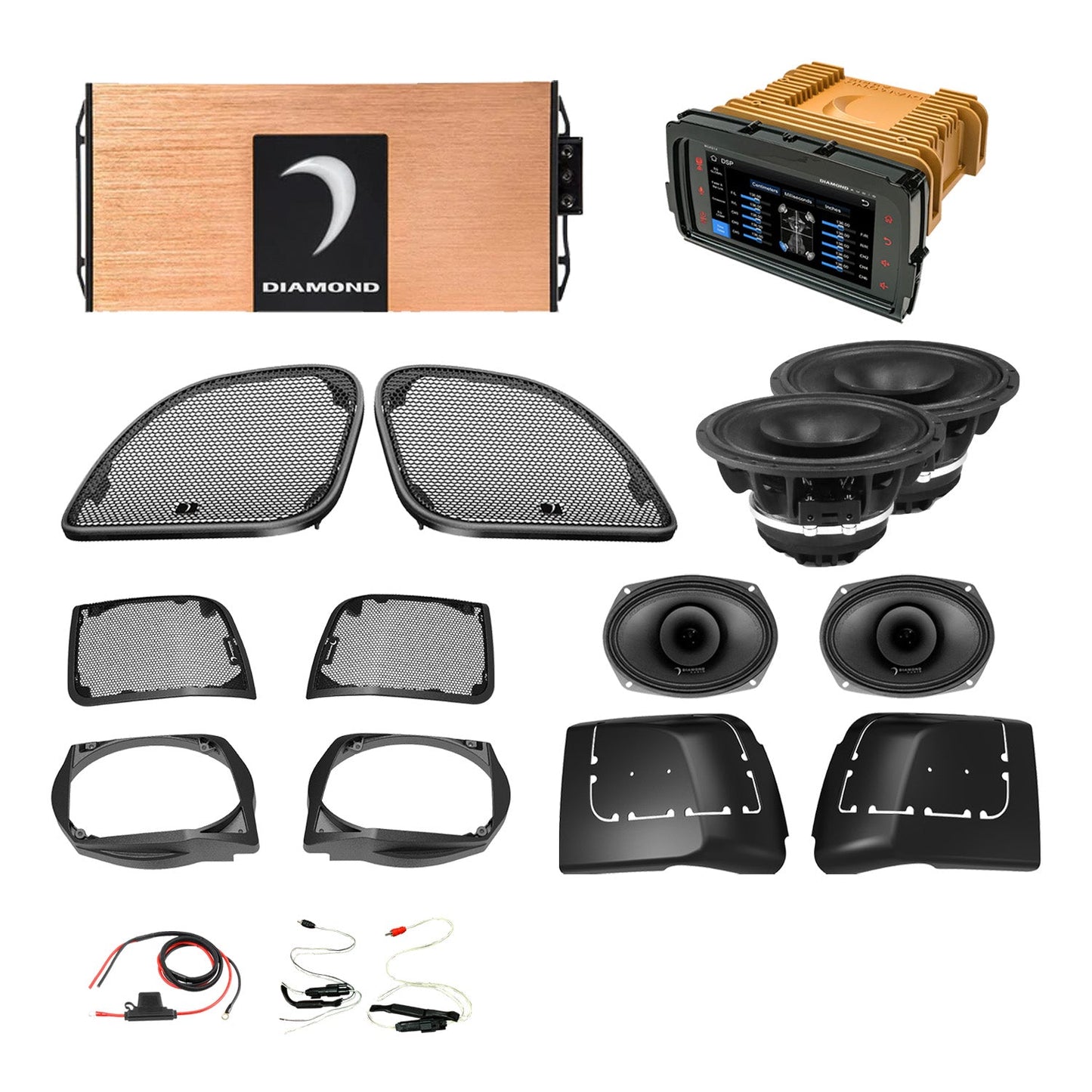 Diamond Audio 14 - 23 Harley Davidson Road Glide 4-Speaker System - DA1423RGSP4R