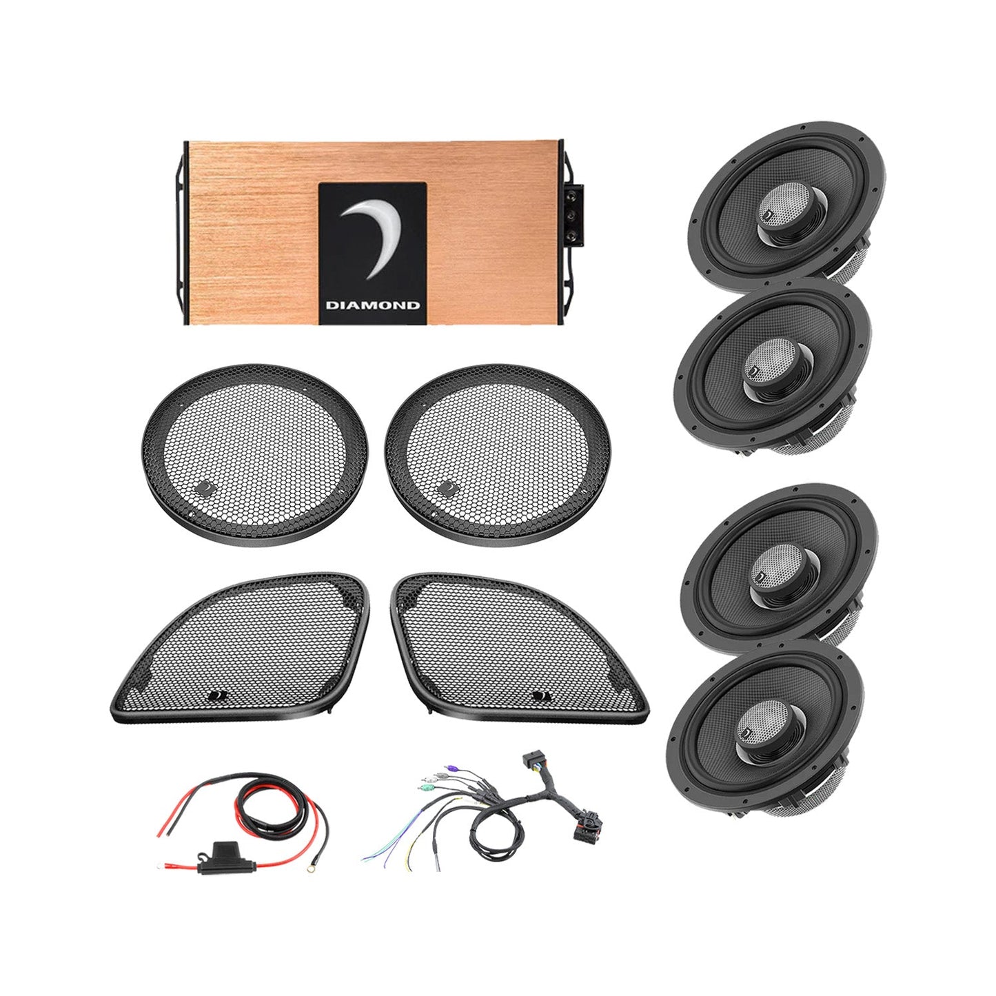 Diamond Audio 14 - 23 Harley Davi Road Glide 4-Speaker System - DA1423RGTP1