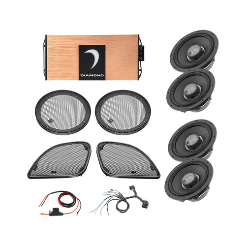 Diamond Audio 14 - 23 Harley Davi Road Glide 4-Speaker System - DA1423RGTP1