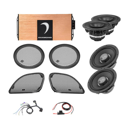 Diamond Audio 14 - 23 Harley Davidson Road Glide 4-Speaker System - DA1423RGTP2