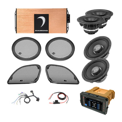 Diamond Audio 14 - 23 Harley Davidson Road Glide 4-Speaker System - DA1423RGTP2R