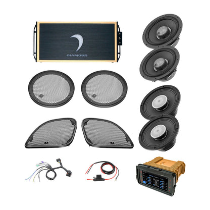 Diamond Audio 14 - 23 Harley Davidson Road Glide 4-Speaker System - DA1423RGTP3R
