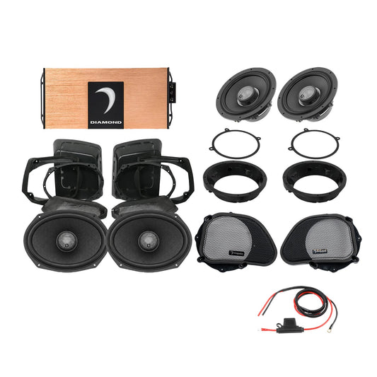 Diamond Audio 98 - 13 Harley Davidson Road Glide 4-Speaker System - DA9813RGSP3