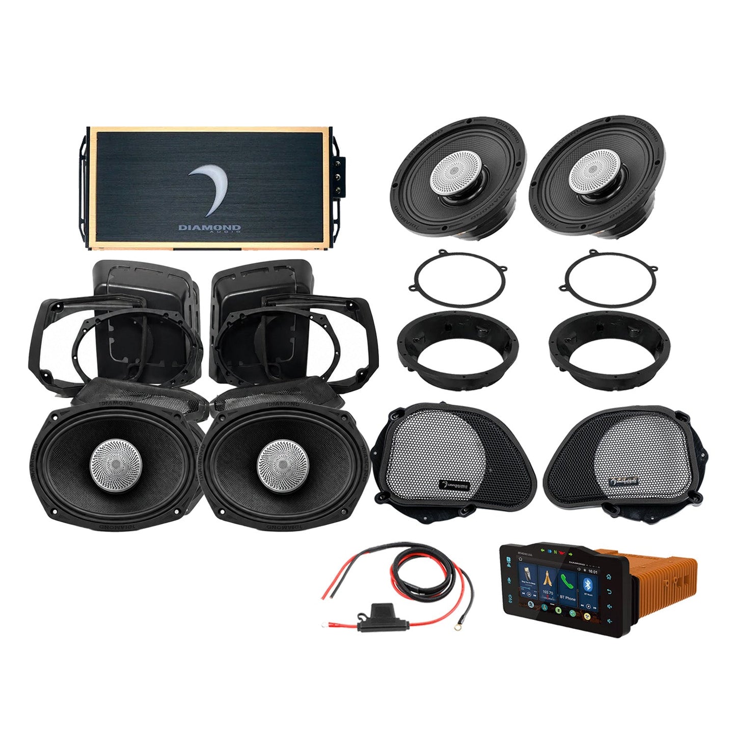 Diamond Audio 98 - 13 Harley Davidson Road Glide 4-Speaker System - DA9813RGSP5R