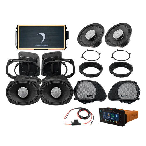 Diamond Audio 98 - 13 Harley Davidson Road Glide 4-Speaker System - DA9813RGSP5R