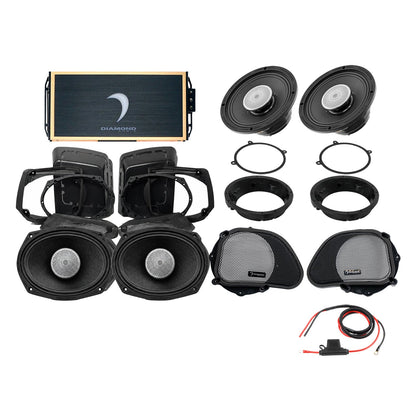 Diamond Audio 98 - 13 Harley Davidson Road Glide 4-Speaker System - DA9813RGSP5