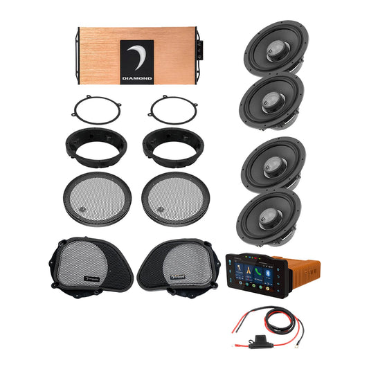Diamond Audio 98 - 13 Harley Davidson Road Glide 4-Speaker System - DA9813RGTP1R